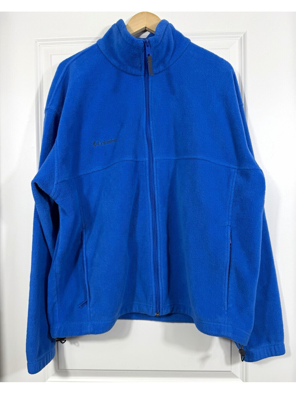 Columbia Sportswear Men's Full Zip Fleece Jacket Size XL Royal Blue Outdoorsy